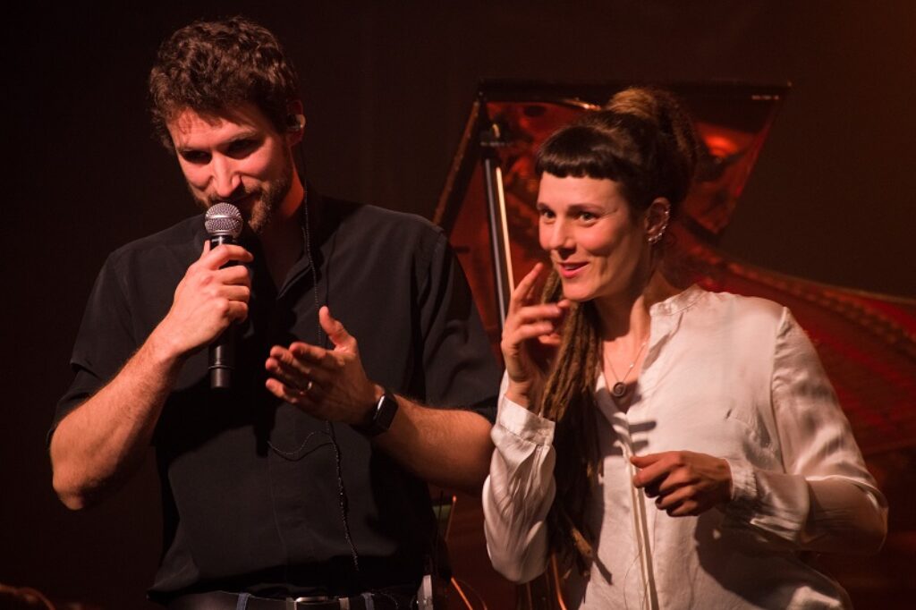 Obradovic-Tixier duo sur scène, en concert à L'Echandole, Festival Nova Jazz 2024.